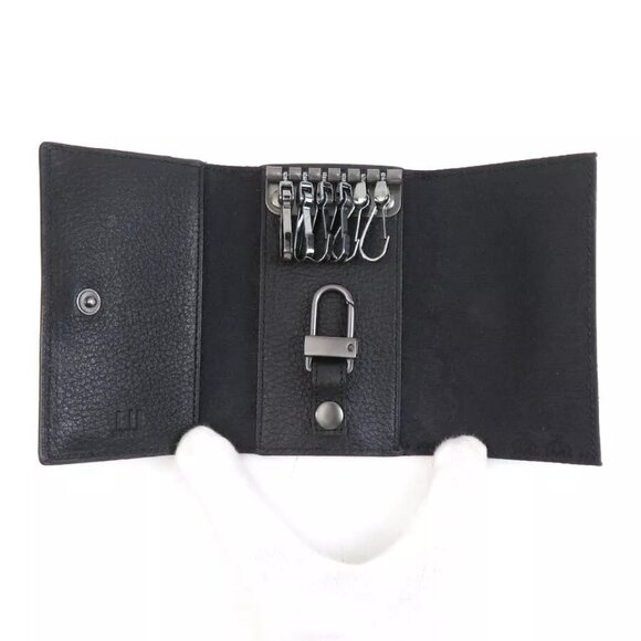 Auth Dunhill Key Case Black Leather/Metal - 55890g - Picture 5 of 12